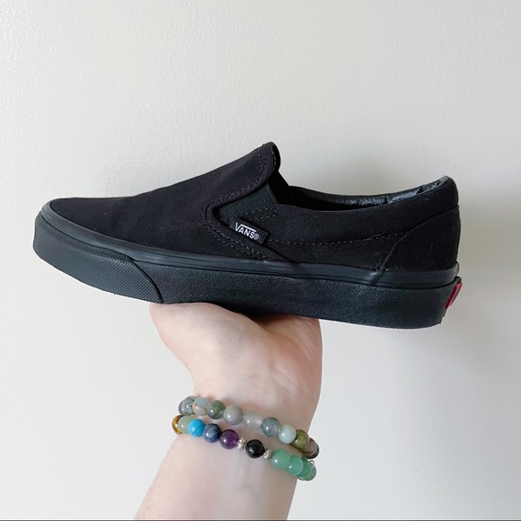 Black Vans Slip-on *never worn*